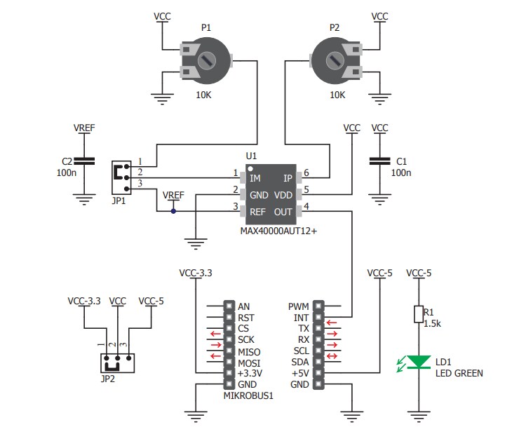 Schematic - Mikroe MIKROE-3036 Nano Power 2 Click